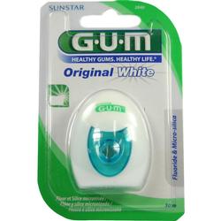 Zahnseide in einer Verpackung, bezeichnet als "Original White" von G.U.M.