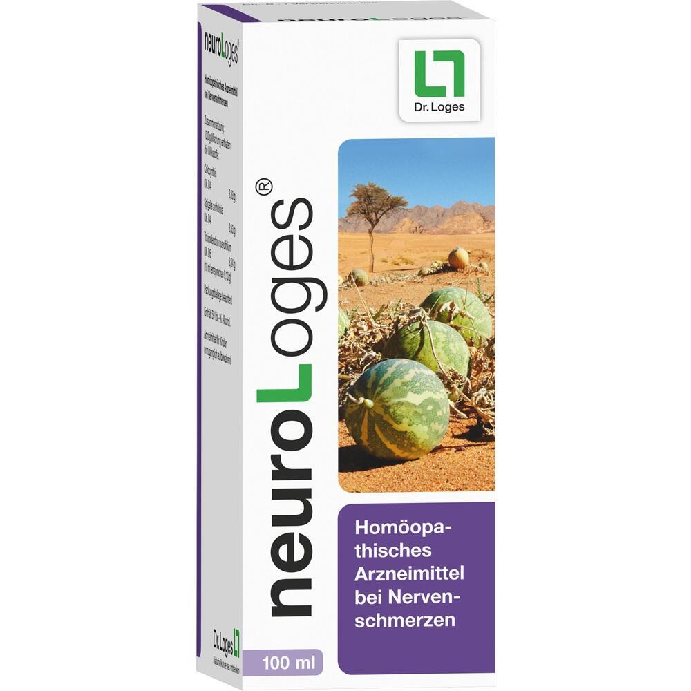 Verpackung eines homöopathischen Mittels gegen Nervenschmerzen, mit Wüstenbild.